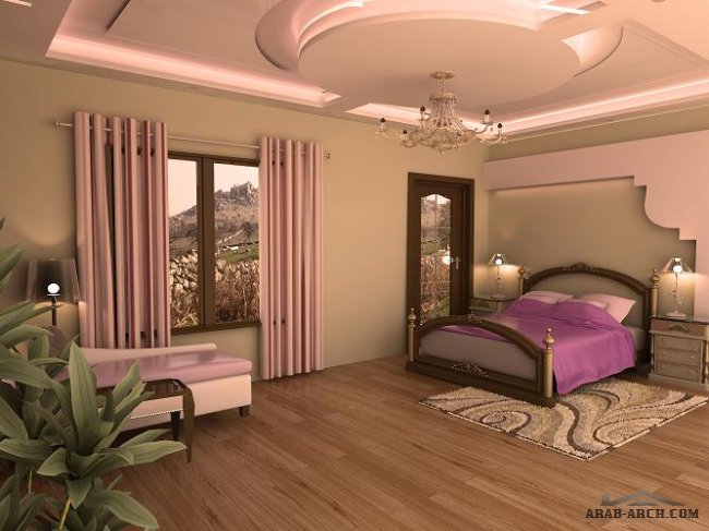 غرفة نوم رئيسية على الطراز المودرن Modern Style