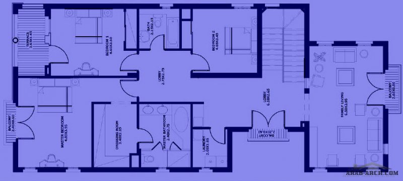 stand alone villa floor plan type