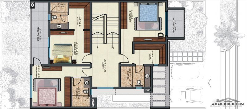 Luxury Row Houses 270 sq. yd فيلا بتصميم صغير المساحه