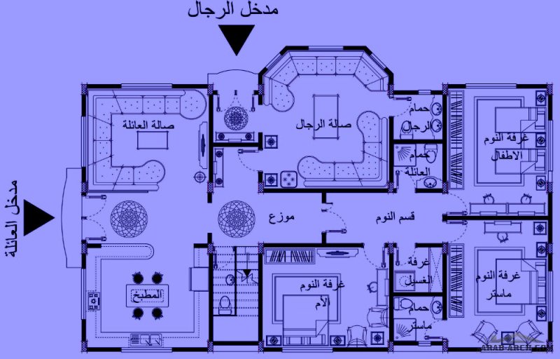 مسكن ريفي خاص في ريف المدينة المنورة مساحة البناء 198 متر مربع من أعمال 	Ashraf nassab