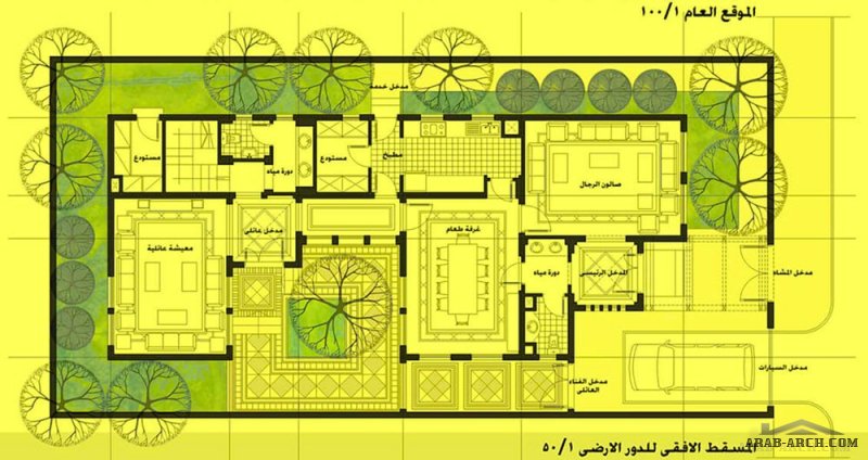 الارض 12.5م×25م نسبة البناء 50 المعماري طارق عبدالرؤوف