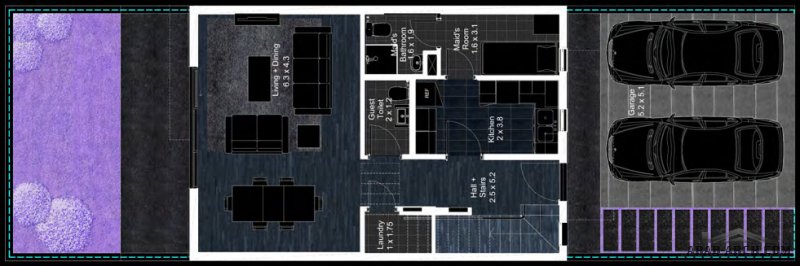 FLOOR PLANS 3 Bedroom Deluxe Townhouse 