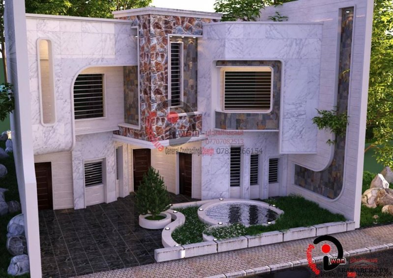 واجهات بيوت عراقيه متنوعه لمصممين و معماريين مبدعين 