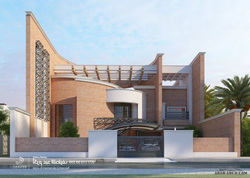 بيوت العراق روائع التصميم الخارجي من أعمال مكتب المهندس اكرم عبد اللطيف‎