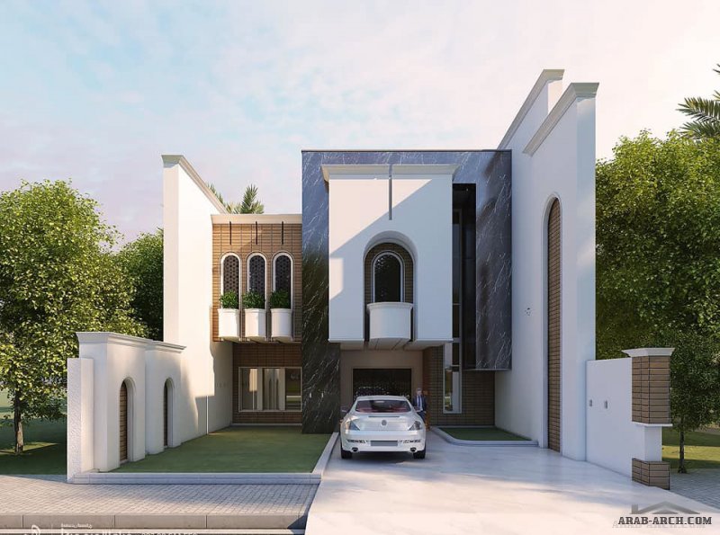 بيوت العراق روائع التصميم الخارجي من أعمال مكتب المهندس اكرم عبد اللطيف‎