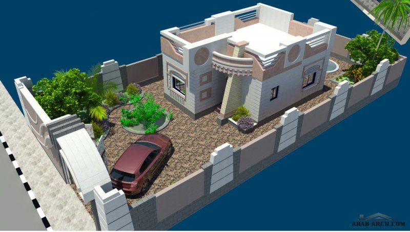 نماذج فيلا صغيرة 55 متر مربع مدينة العين السكنية الحديدة م/وائل البرهمي
