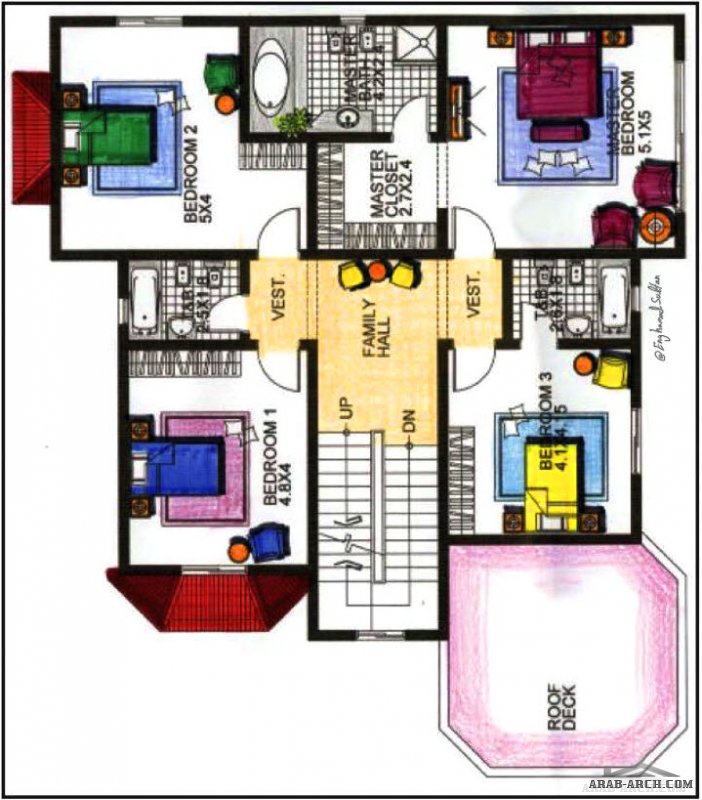 تصاميم فبلات المسكن فكره  مخطط  43 eng.Hamad Sultan