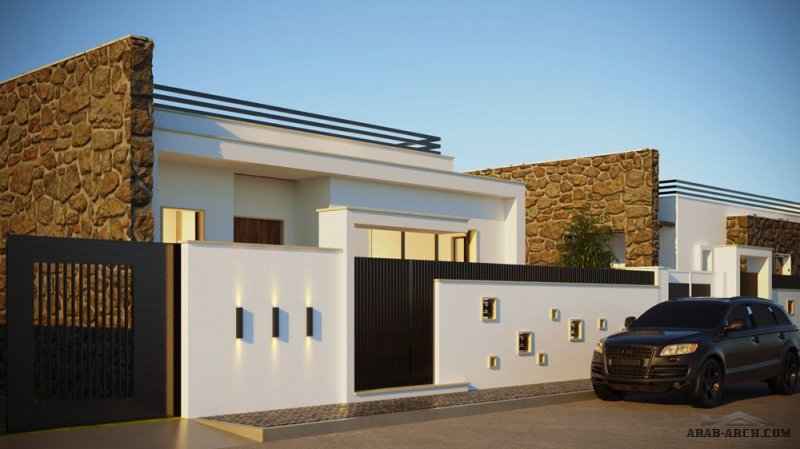 نموذج A مسكن ليبي صغير المساحة من قرية مارينا السكنية ليبيا من اعمال شركة الإسكان الدولي للتسويق العقاري