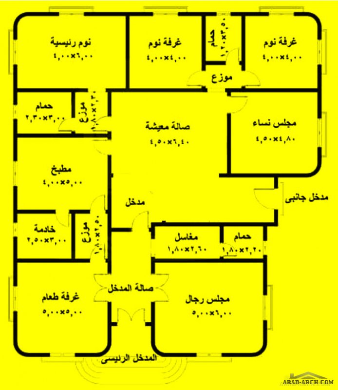3 نماذج مخطط بيت سعودي دو احد منظم  و مرتب 323 م2