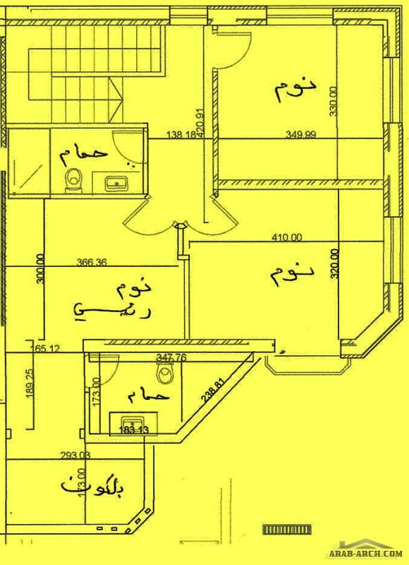 فلل دوبلكس 4 غرف نوم ذات طابقين بمساحة اجمالية 150 متر مربع
