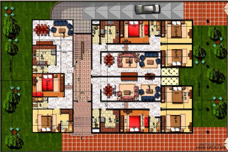 فكرة للهندسة و إدارة المشروعات مخطط عمارة سكنية 3 شقق بالشروق