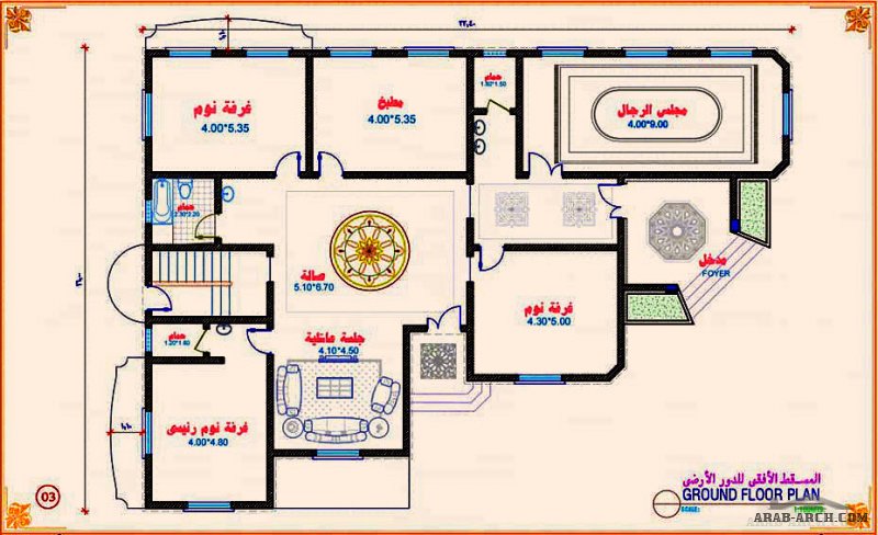 فلة سكنية في اليمن دمت السياحية مساحة البناء 300 متر مربع  مكتب المرقب للاستشارت الهندسيه والمقاولات