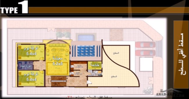 فيلات مشروع فلل الياسمين السكنية بالرياض +مخطط الادوار نموذج T1