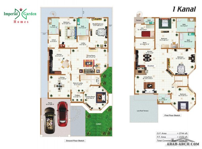 imperial garden homes فيلا + المخطط