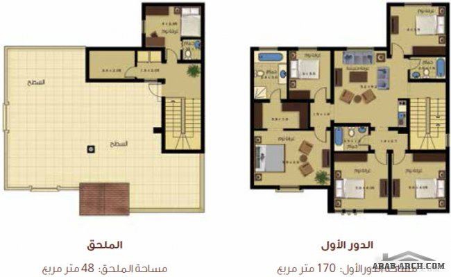 مشارف هيلز الرياض - مخطط فيلا 400 متر مربع + انماط مختلفة من تصاميم الفيلات