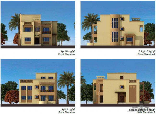مخطط الفلل الفاخرة (1) Luxury Villas Plans Jannat Al Hussain City