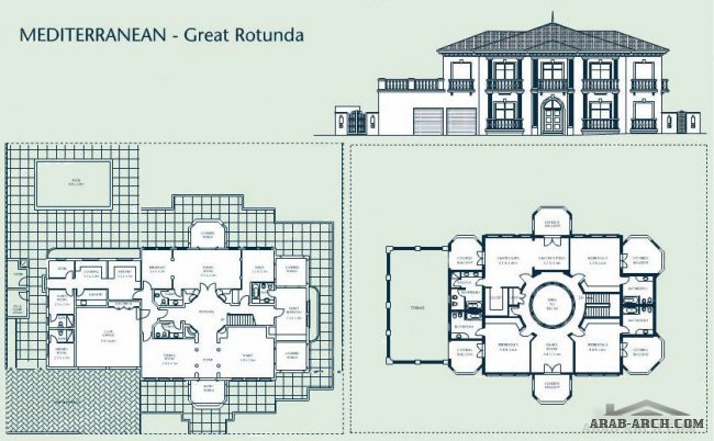 5 Bedroom Villa, Mediterranean, Great Rotunda