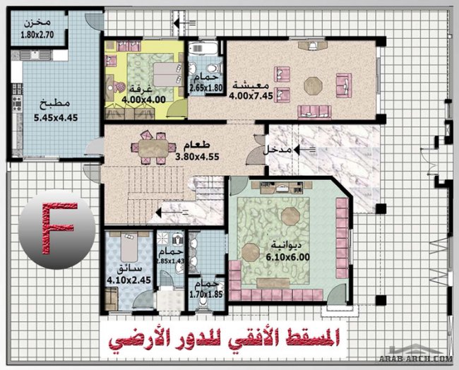 نماذج البيوت المؤسسه العامة للرعاية السكنية - F