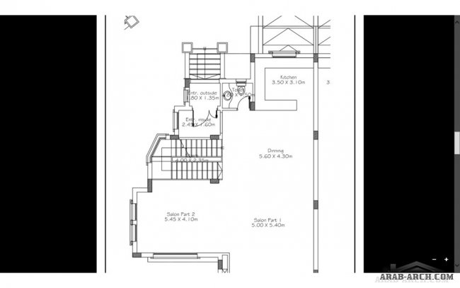 مخطط فيلا توين 377 متر مربع - رسلان جروب