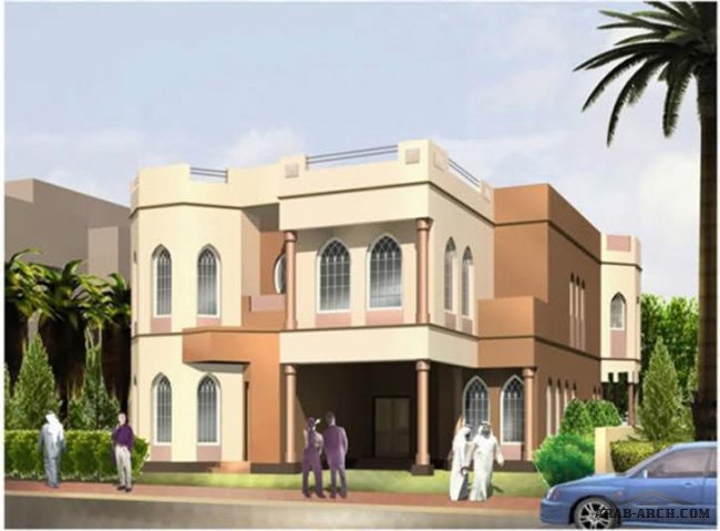 نماذج البيوت السكنية في مدينة صباح الأحمد - نموذج أ-1