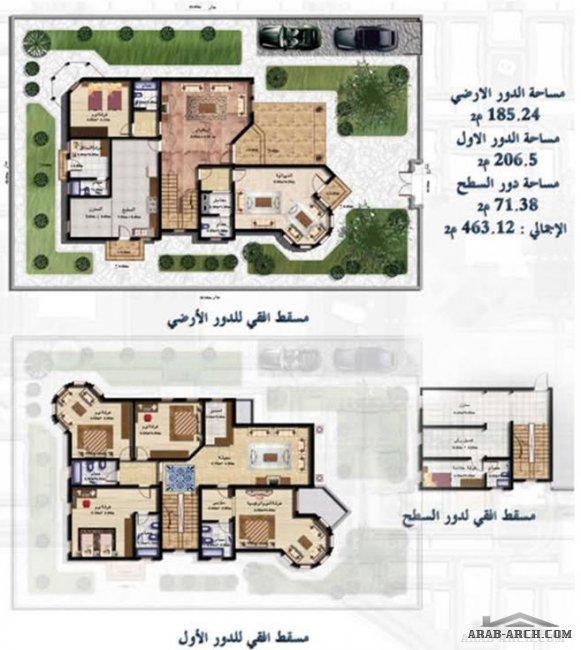 نماذج البيوت السكنية في مدينة صباح الأحمد - نموذج أ-1