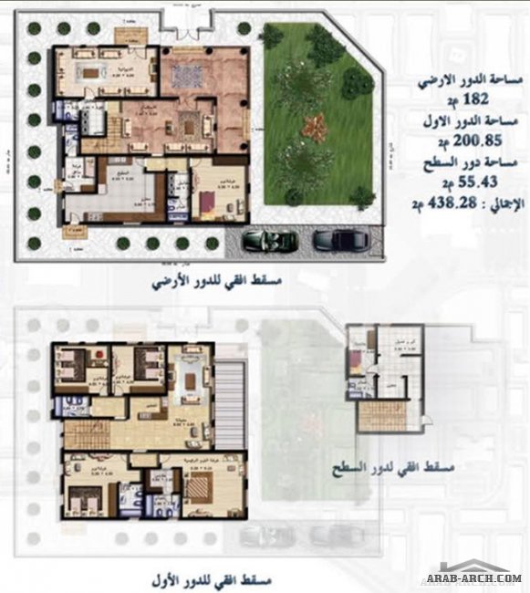 نماذج البيوت السكنية في مدينة صباح الأحمد - نموذج أ1-2
