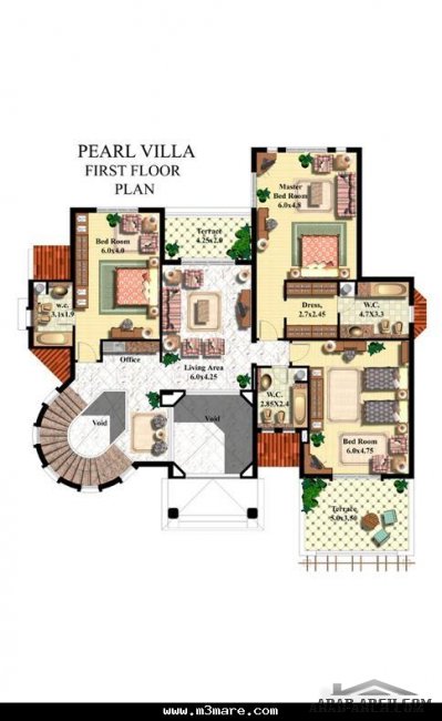 مخطط فيلا  Pearl - dreem land villas