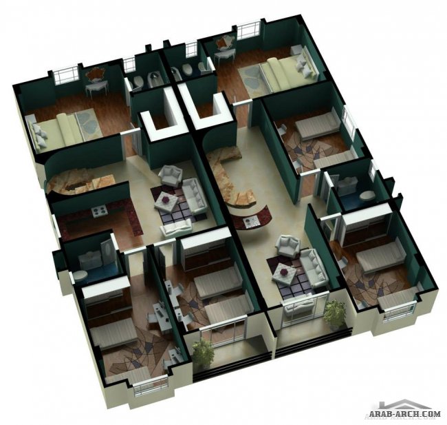 Twin House + الخرائط 3D من سكن للتنمية العقارية