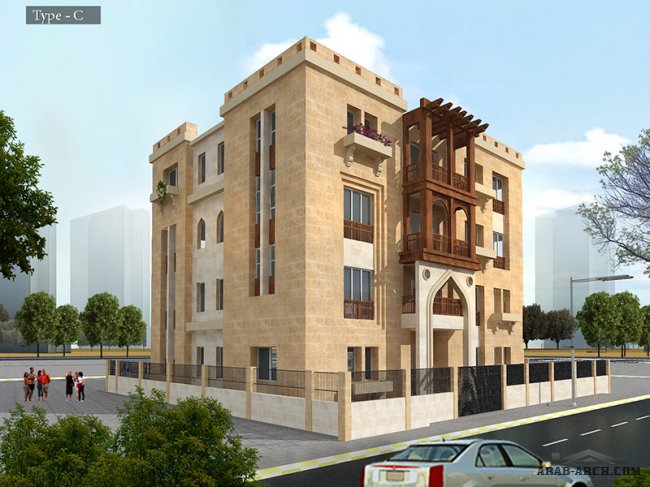 بناية سكنية نموذج C - مشروع الاحرار شركة الباز للاستثمار العقارى