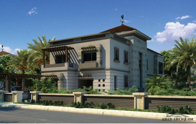 contemporary standard villa 2 مساحة المباني: 413 متر مربع - نيو جيزة 
