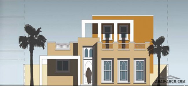 نماذج بيوت حلم العراق - النوع ج  مساحة البناء: 135  متر مربع