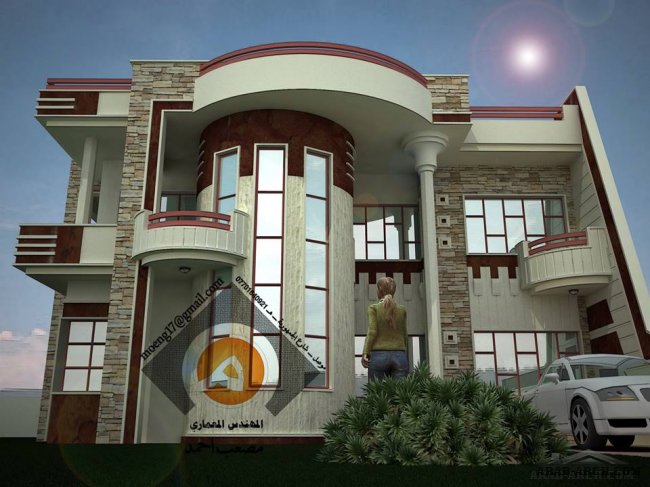 وجهات بيوت عراقية مميزة ( 1) - مكتب المهندس المعماري مصعب أحمد