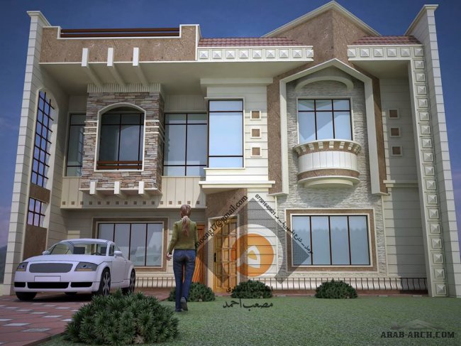 وجهات بيوت عراقية مميزة ( 1) - مكتب المهندس المعماري مصعب أحمد