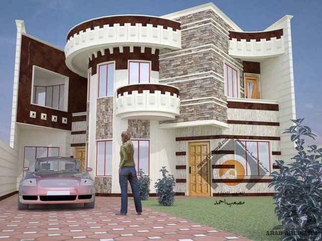 وجهات بيوت عراقية مميزة ( 3) - مكتب المهندس المعماري مصعب أحمد