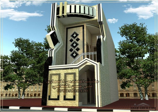 تصاميم بيوت عراقية - مكتب المهندس المعماري علي حسن الخفاجي