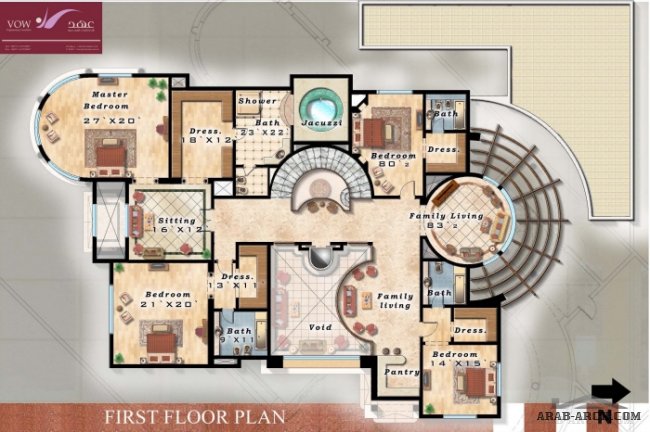  floor plans + Dubai Private Villa - villa - by Shireen Mohamed