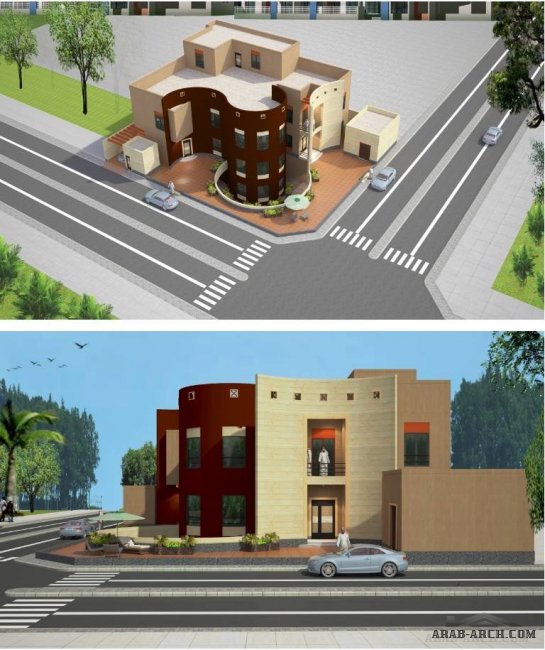لقطات ثلاثية الأبعاد لفيلا ذات تصميم مودرن - EMAR, Arch. Engineering & Urban Planning إيمار للإستشارات الهندسية