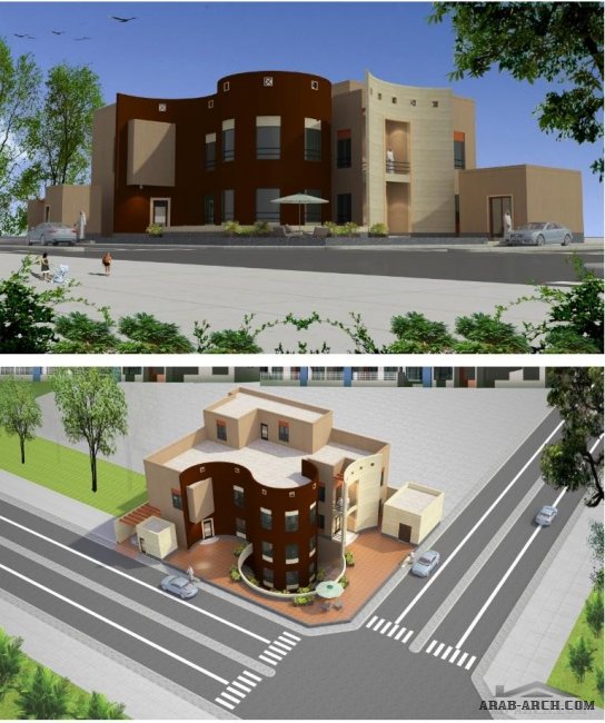 لقطات ثلاثية الأبعاد لفيلا ذات تصميم مودرن - EMAR, Arch. Engineering & Urban Planning إيمار للإستشارات الهندسية