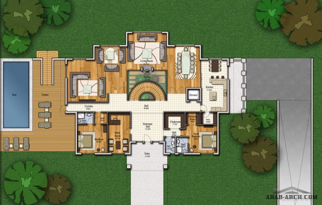 مخطط قصور كرين لاند المرحلة الثالثة العراق Green Land Luxury mansion