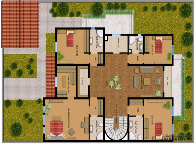modern living style villa + floor plans