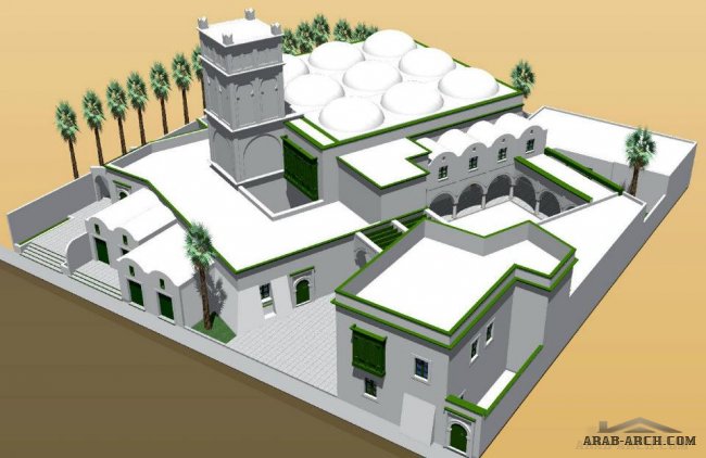 مجموعة من المشاريع المعمارية التي تبحث في مسالة تأصيل التراث المعماري المحلي في ليبيا 3