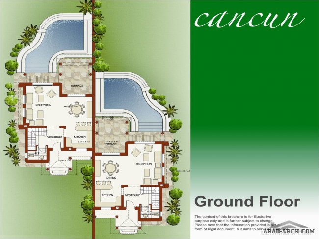 Villa floor plans With Amazing View