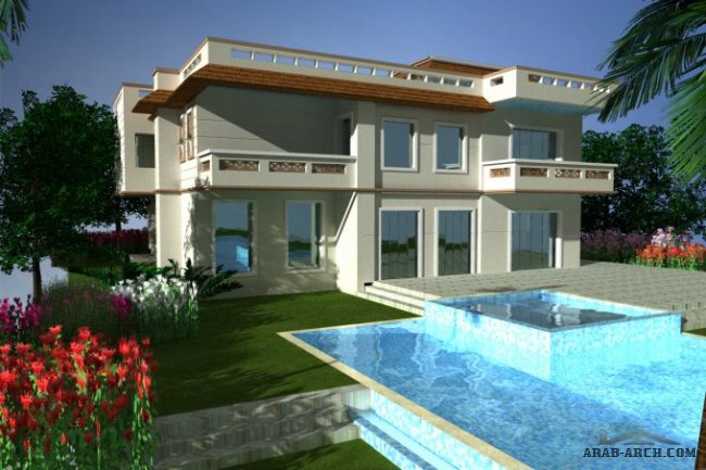 Jade villa design evergreen compound - 355 m2
