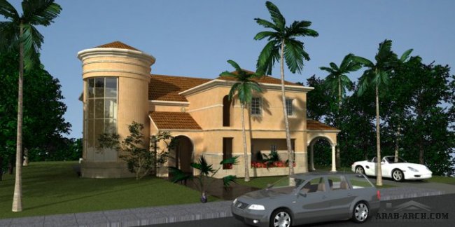 Amber villa floor plans design - evergreen compound - 345 m2