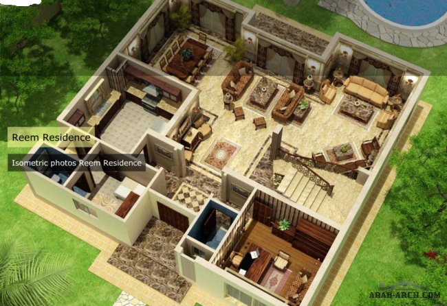 Villa Single floor plans - Reem Residence