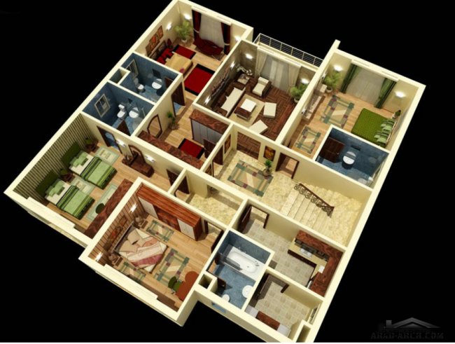 Villa Single floor plans - Reem Residence