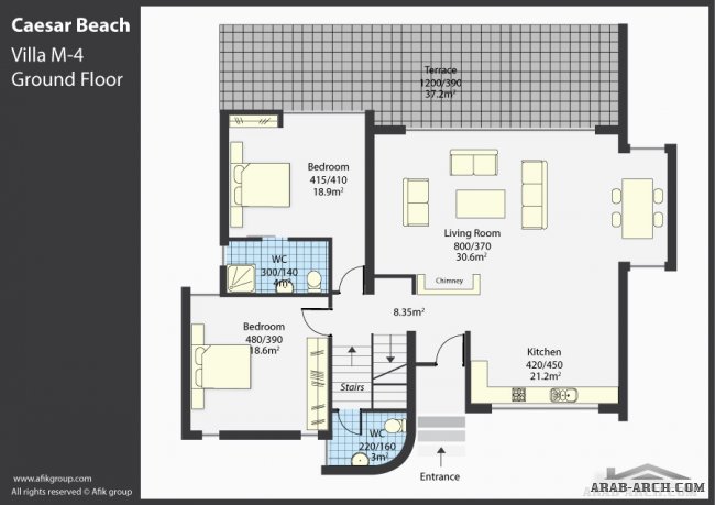 4 Bedroom Villas floor plans