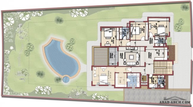 Seasons Residence - New Cairo - Type A Plot area: 1000m2 BUA: 470m2 5 bedrooms 