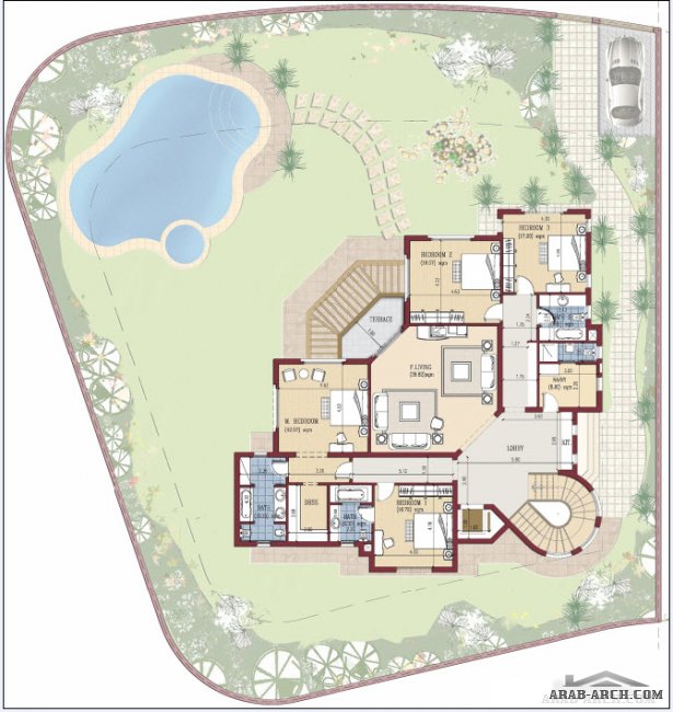 Seasons Residence - New Cairo - Type E Plot area: 1200m2 BUA: 474m2 5 bedrooms