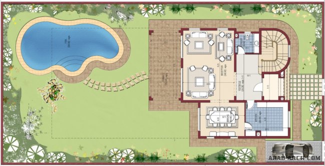 Seasons Residence - New Cairo - Type D Plot area: 700m2 BUA: 340m2 3 bedrooms